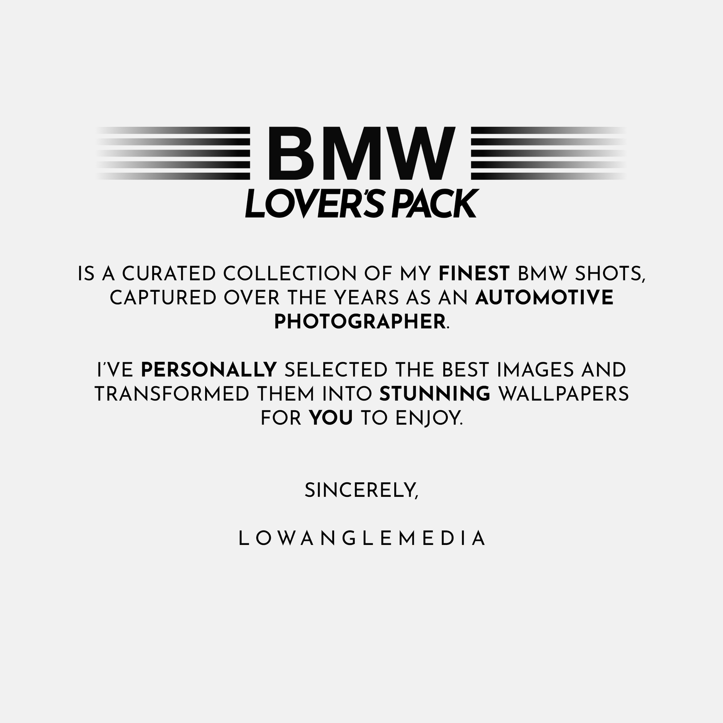 BMW Lover's Pack